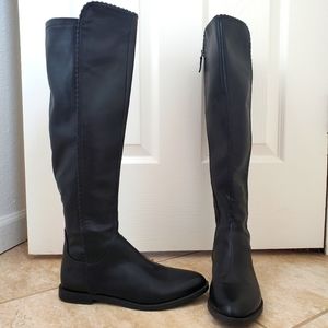 Sz 8.5 Franco Sarto Leather tall boots